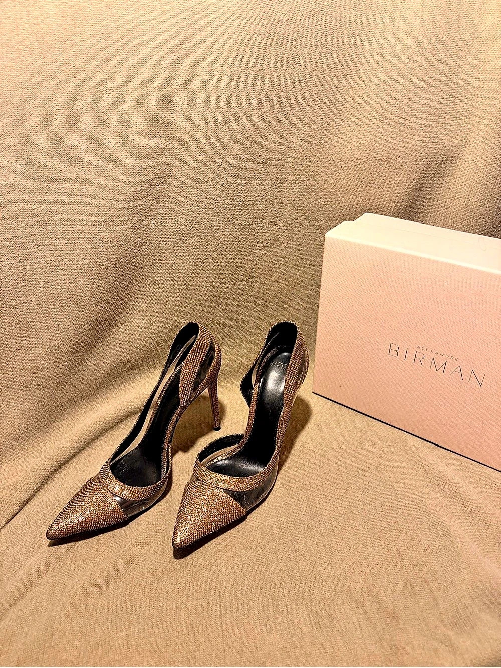 BIRMAN Pointed-Toe Stiletto Heels in Brown Like New